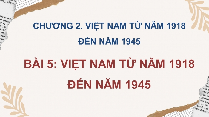 Lịch sử 9 cánh diều: Giáo án điện tử kì 1