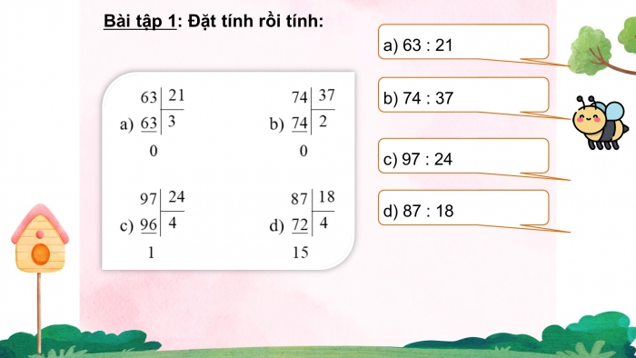 Giáo án powerpoint dạy thêm Toán 4 cánh diều Bài 40: Chia cho số có hai chữ số