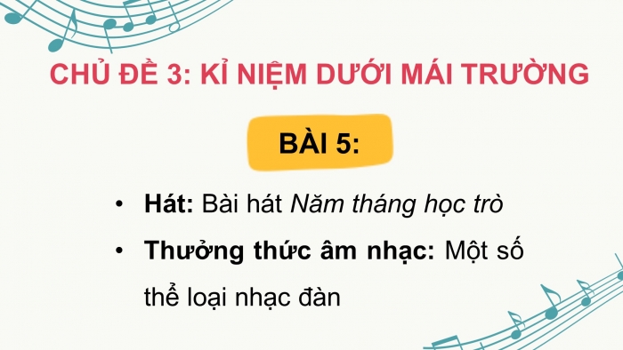 Âm nhạc 9 kết nối tri thức: Giáo án điện tử kì 1