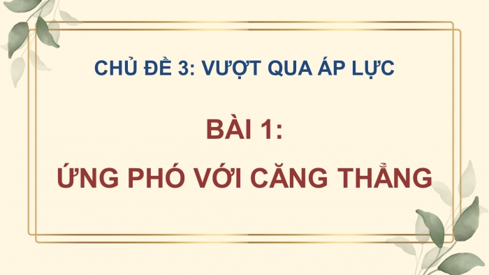 Hoạt động trải nghiệm 9 cánh diều: Giáo án điện tử kì 1