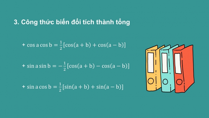 Giáo án powerpoint dạy thêm Toán 11 chân trời Chương 1 Bài 3: Các công thức lượng giác