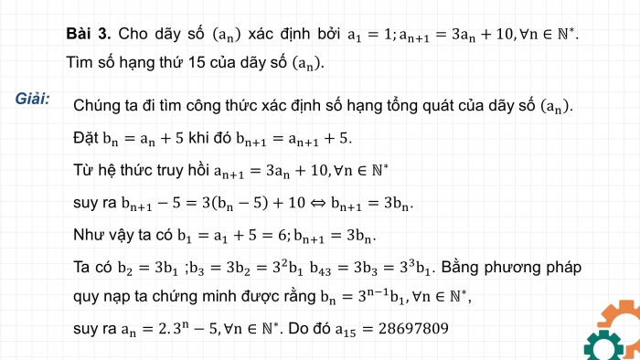 Giáo án powerpoint dạy thêm Toán 11 chân trời Bài tập cuối chương 2