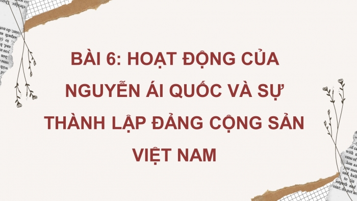 Lịch sử 9 chân trời sáng tạo: Giáo án điện tử kì 1