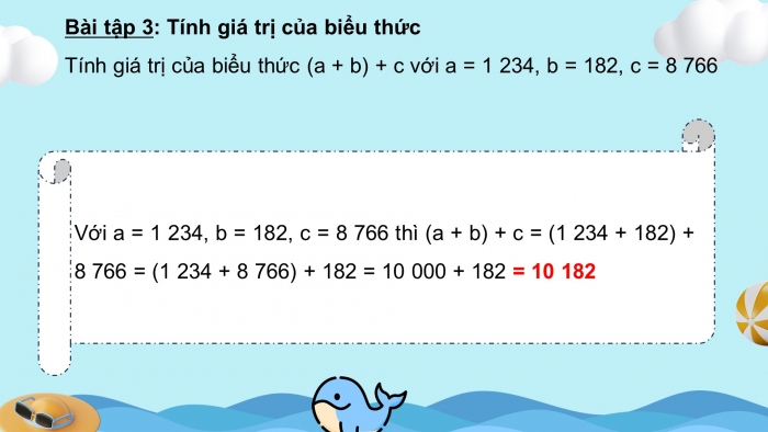 Giáo án powerpoint dạy thêm Toán 4 cánh diều Bài 27: Các tính chất của phép cộng