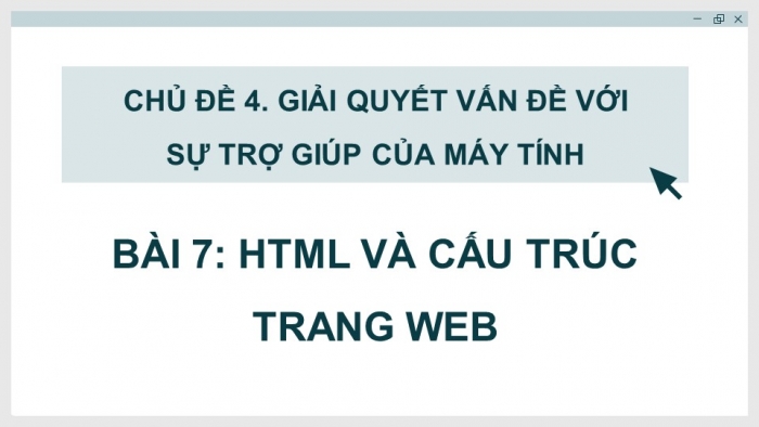 Tin học 12 - Định hướng Tin học ứng dụng kết nối tri thức: Giáo án điện tử kì 1