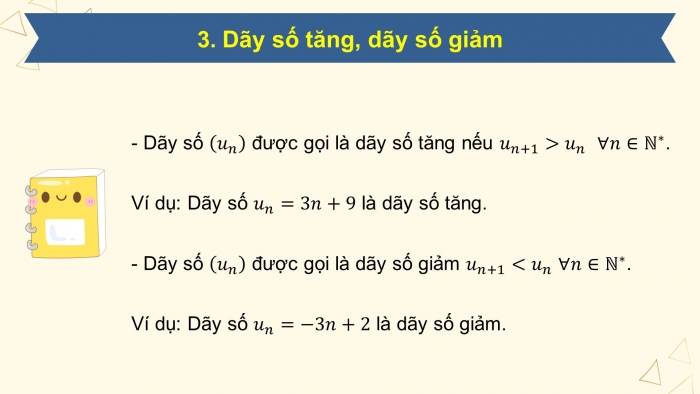 Giáo án powerpoint dạy thêm Toán 11 chân trời Chương 2 Bài 1: Dãy số