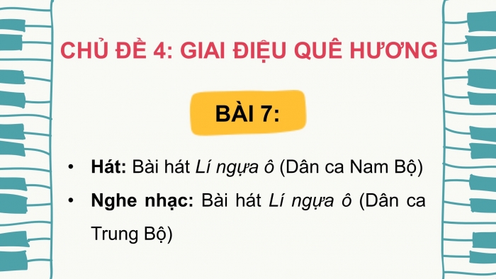 Âm nhạc 9 kết nối tri thức: Giáo án điện tử kì 1