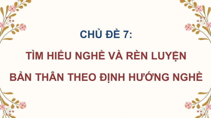 Hoạt động trải nghiệm 9 bản 2 chân trời sáng tạo: Giáo án điện tử kì 1