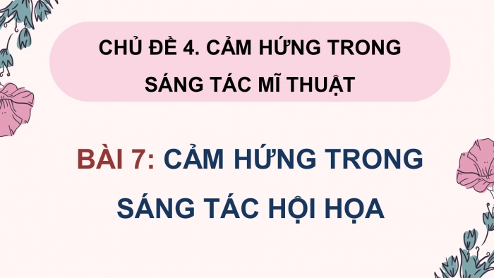 Mĩ thuật 9 cánh diều: Giáo án điện tử kì 1