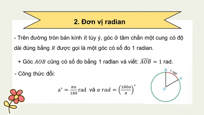 Giáo án powerpoint dạy thêm Toán 11 chân trời Chương 1 Bài 1: Góc lượng giác