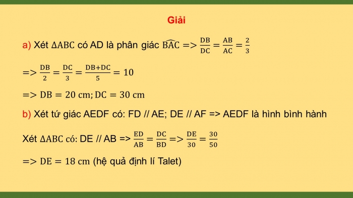 Giáo án powerpoint dạy thêm Toán 8 kết nối Bài 17: Tính chất đường phân giác của tam giác