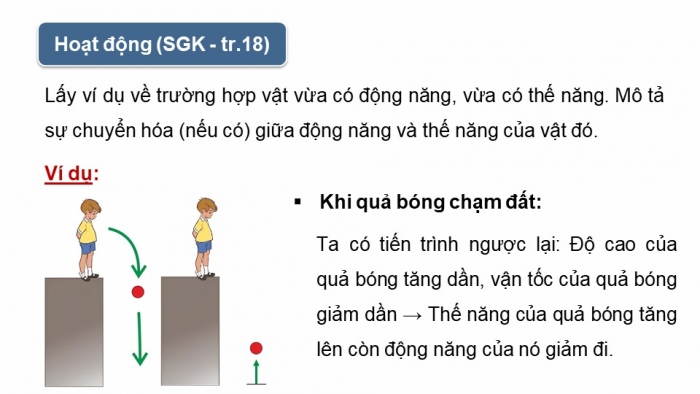 Giáo án điện tử KHTN 9 kết nối - Phân môn Vật lí Bài 3: Cơ năng