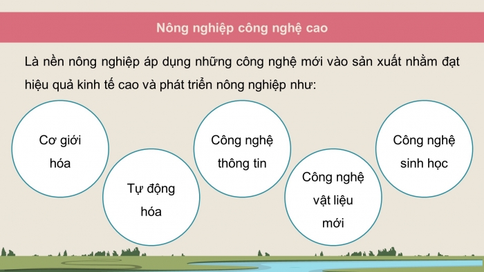 Giáo án điện tử Công nghệ 9 Nông nghiệp 4.0 Chân trời Chủ đề 1: Mô hình nông nghiệp công nghệ cao