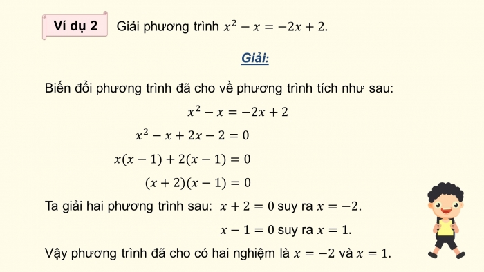 Giáo án điện tử Toán 9 kết nối Bài 4: Phương trình quy về phương trình bậc nhất một ẩn