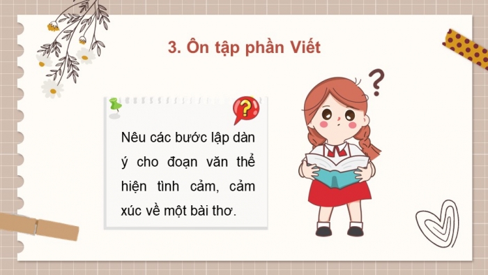 Giáo án PPT dạy thêm Tiếng Việt 5 Kết nối bài 27: Bài đọc Tranh làng Hồ. Luyện tập về điệp từ, điệp ngữ. Viết đoạn văn thể hiện tình cảm, cảm xúc về một bài thơ