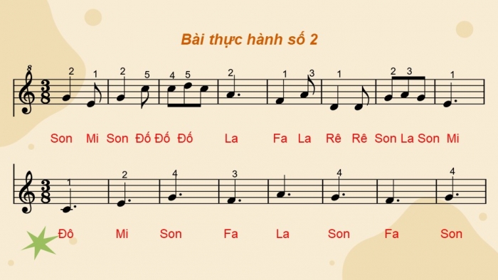 Giáo án điện tử Âm nhạc 9 chân trời Bài 4: Nhạc cụ thể hiện giai điệu Bài thực hành số 2