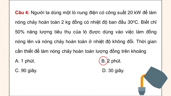 Giáo án điện tử Vật lí 12 kết nối Bài 5: Nhiệt nóng chảy riêng