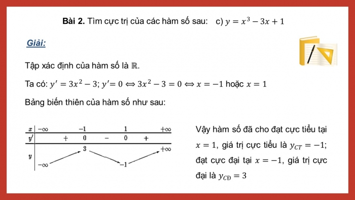 Giáo án PPT dạy thêm Toán 12 cánh diều Bài tập cuối chương I