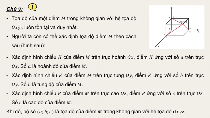 Giáo án PPT dạy thêm Toán 12 cánh diều Bài 2: Tọa độ của vectơ