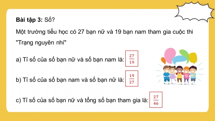 Giáo án PPT dạy thêm Toán 5 Cánh diều bài 6: Giới thiệu về tỉ số