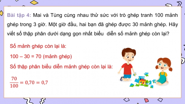 Giáo án PPT dạy thêm Toán 5 Cánh diều bài 17: Số thập phân bằng nhau