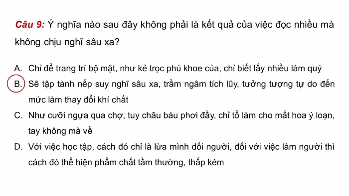 Giáo án PPT dạy thêm Ngữ văn 9 Cánh diều bài 5: Bàn về đọc sách (Chu Quang Tiềm)