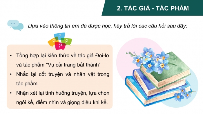 Giáo án PPT dạy thêm Ngữ văn 9 Cánh diều bài 6: Vụ cải trang bất thành (Trích Sơ-lốc Hôm – Đoi-lơ)