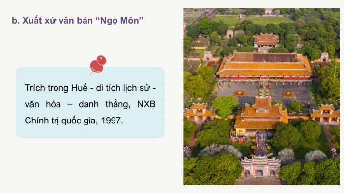 Giáo án PPT dạy thêm Ngữ văn 9 Chân trời bài 3: Ngọ Môn (Theo Lê Đình Phúc)