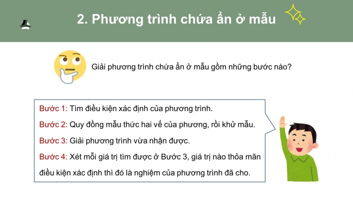 Giáo án PPT dạy thêm Toán 9 Chân trời bài 1: Phương trình quy về phương trình bậc nhất một ẩn