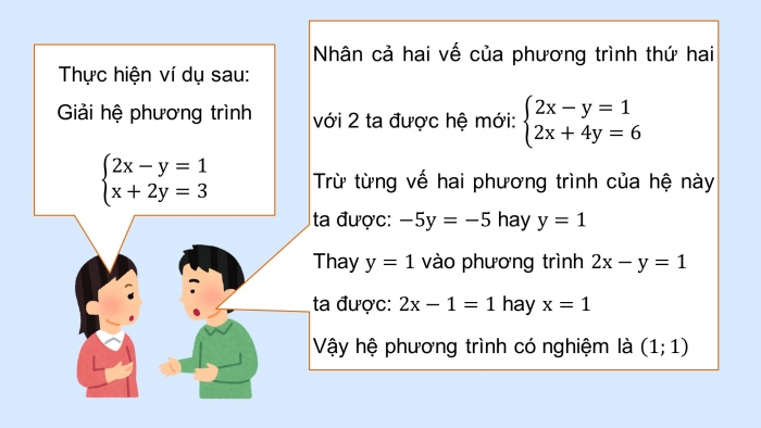 Giáo án PPT dạy thêm Toán 9 Chân trời bài 3: Giải hệ hai phương trình bậc nhất hai ẩn