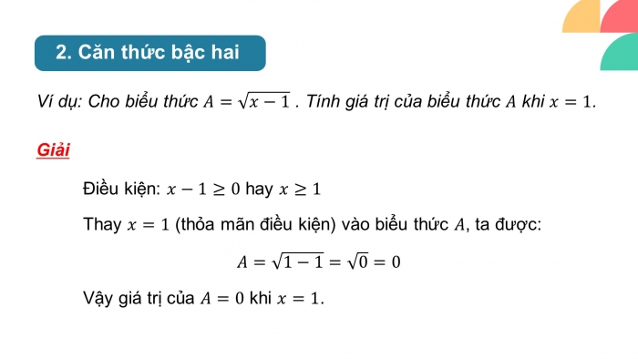 Giáo án PPT dạy thêm Toán 9 Kết nối bài 7: Căn bậc hai và căn thức bậc hai