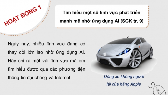 Giáo án điện tử Khoa học máy tính 12 kết nối Bài 2: Trí tuệ nhân tạo trong khoa học và đời sống