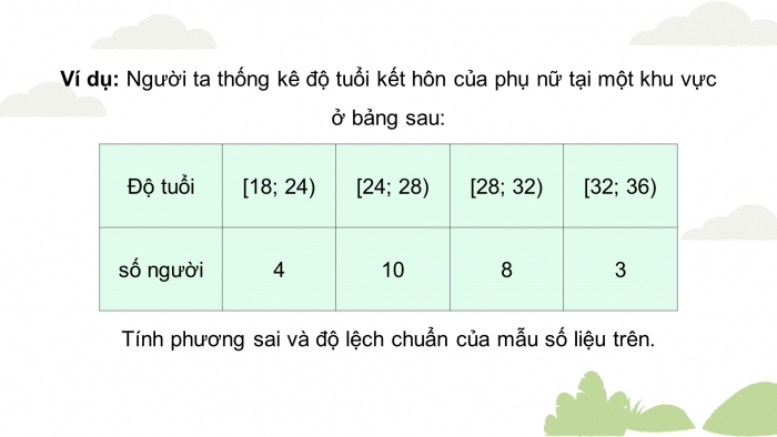 Giáo án PPT dạy thêm Toán 12 kết nối Bài 10: Phương sai và độ lệch chuẩn