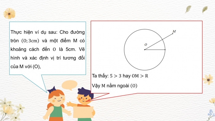 Giáo án PPT dạy thêm Toán 9 Cánh diều Bài 1: Đường tròn. Vị trí tương đối của hai đường tròn