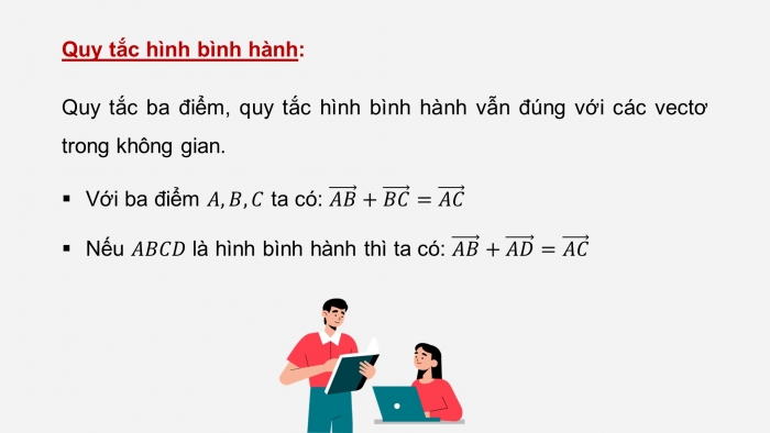 Giáo án PPT dạy thêm Toán 12 chân trời Bài 1: Vectơ và các phép toán trong không gian