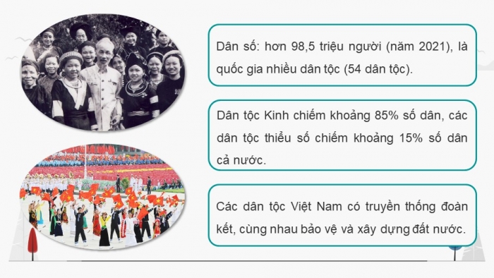 Giáo án điện tử Địa lí 9 chân trời Bài 1: Dân cư và dân tộc, chất lượng cuộc sống