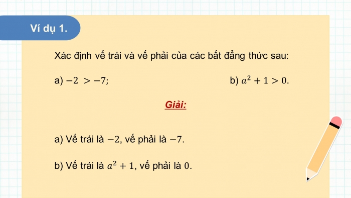 Giáo án điện tử Toán 9 kết nối Bài 5: Bất đẳng thức và tính chất