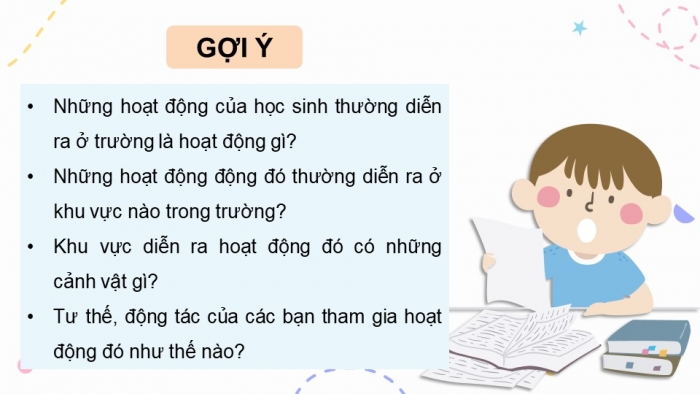 Giáo án điện tử Mĩ thuật 5 chân trời bản 1 Bài 2: Bạn cùng học của em