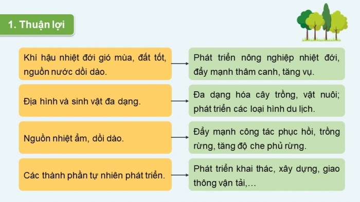 Giáo án điện tử Địa lí 12 chân trời Bài 2: Thiên nhiên nhiệt đới ẩm gió mùa (bổ sung)