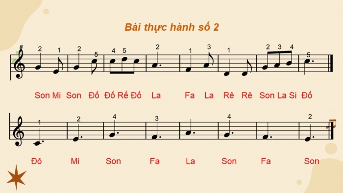 Giáo án điện tử Âm nhạc 9 chân trời Bài 4: Nhạc cụ thể hiện giai điệu Bài thực hành số 2