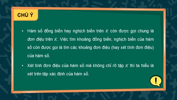 Giáo án điện tử Toán 12 kết nối Bài 1: Tính đơn điệu và cực trị của hàm số