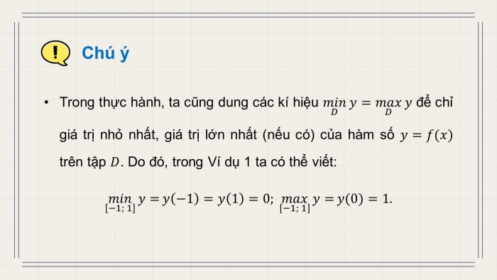 Giáo án điện tử Toán 12 kết nối Bài 2: Giá trị lớn nhất và giá trị nhỏ nhất của hàm số