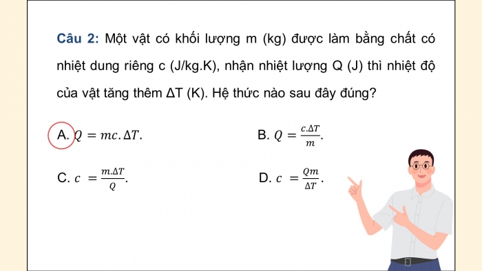 Giáo án điện tử Vật lí 12 kết nối Bài 4: Nhiệt dung riêng