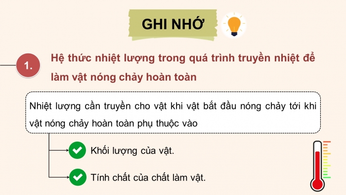 Giáo án điện tử Vật lí 12 kết nối Bài 5: Nhiệt nóng chảy riêng