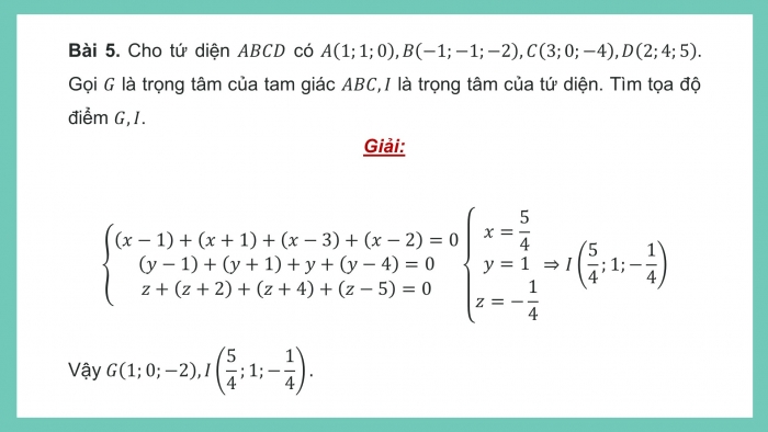 Giáo án PPT dạy thêm Toán 12 cánh diều Bài tập cuối chương II