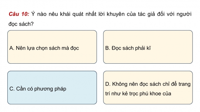 Giáo án PPT dạy thêm Ngữ văn 9 Cánh diều bài 5: Bàn về đọc sách (Chu Quang Tiềm)