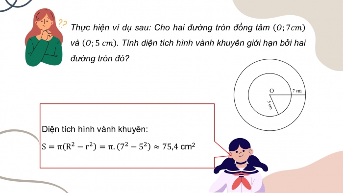 Giáo án PPT dạy thêm Toán 9 Cánh diều Bài 5: Độ dài cung tròn, diện tích hình quạt tròn, diện tích hình vành khuyên