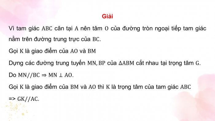 Giáo án PPT dạy thêm Toán 9 Cánh diều Bài tập cuối chương V