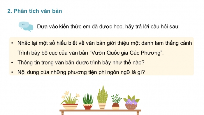 Giáo án PPT dạy thêm Ngữ văn 9 Chân trời bài 3: Vườn Quốc gia Cúc Phương (Theo Đào Thị Luyến, Hoàng Trà My, Hoàng Lan Anh)