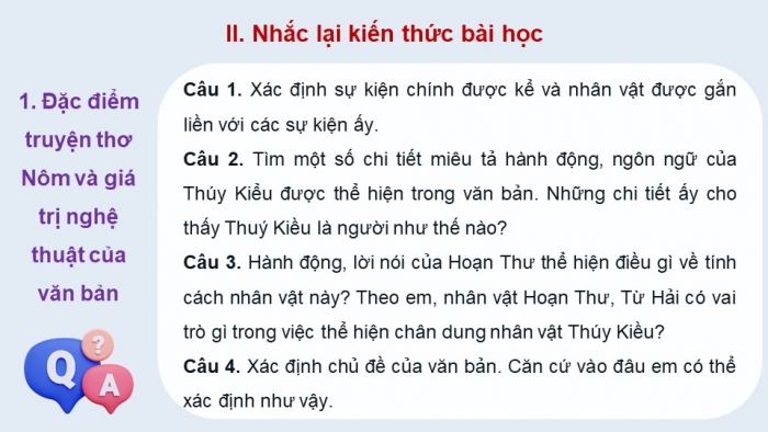 Giáo án PPT dạy thêm Ngữ văn 9 Chân trời bài 5: Thúy Kiều báo ân, báo oán (Nguyễn Du)